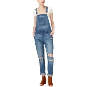 American Rag Cie Distressed Jean Overalls Junior Size 11